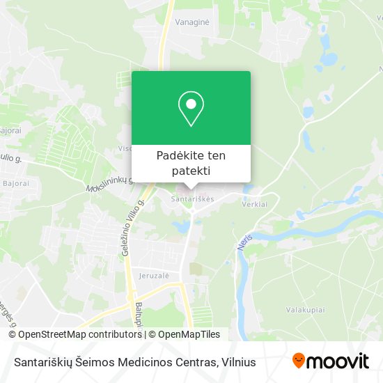 Santariškių Šeimos Medicinos Centras žemėlapis