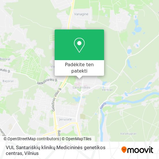 VUL Santariškių klinikų Medicininės genetikos centras žemėlapis