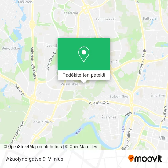 Ąžuolyno gatvė 9 žemėlapis