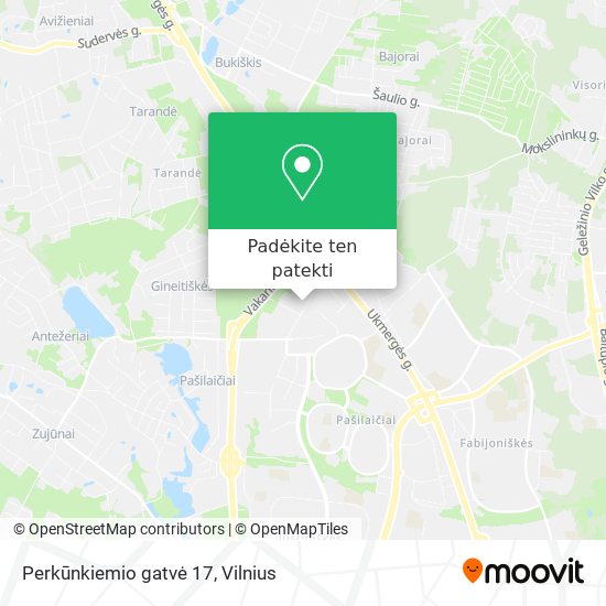 Perkūnkiemio gatvė 17 žemėlapis