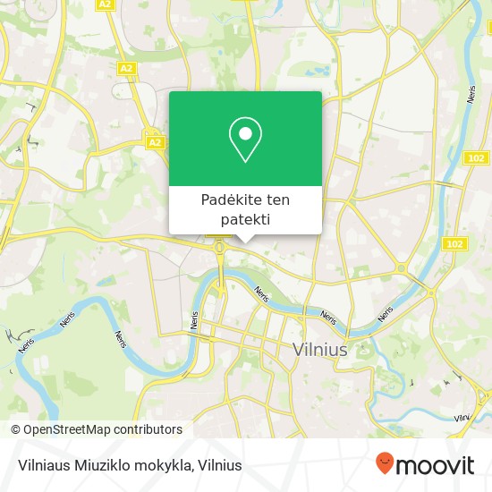 Vilniaus Miuziklo mokykla žemėlapis
