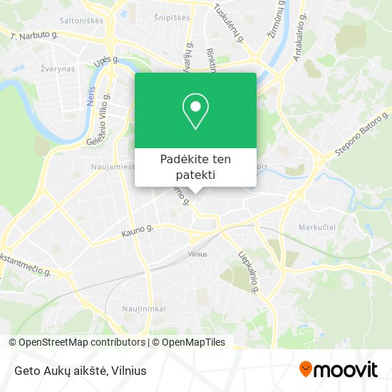 Geto Aukų aikštė žemėlapis