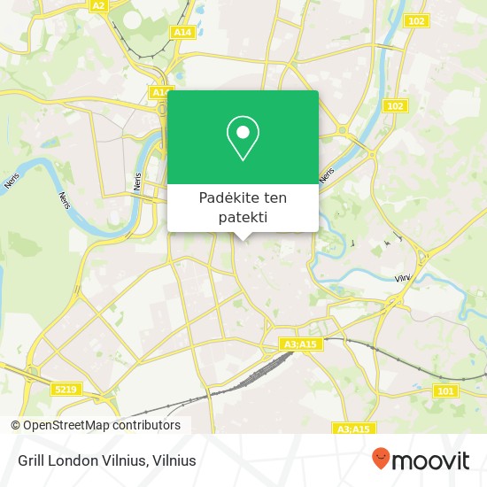 Grill London Vilnius žemėlapis