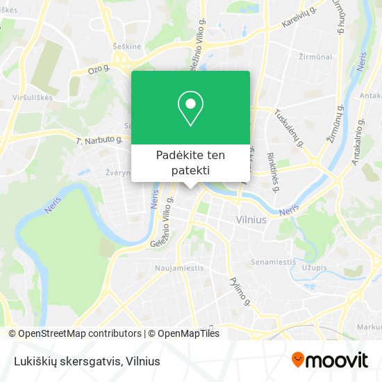 Lukiškių skersgatvis žemėlapis