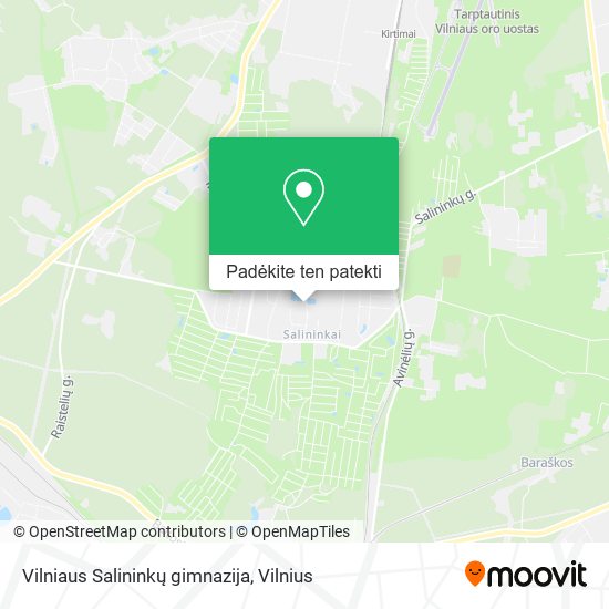 Vilniaus Salininkų gimnazija žemėlapis