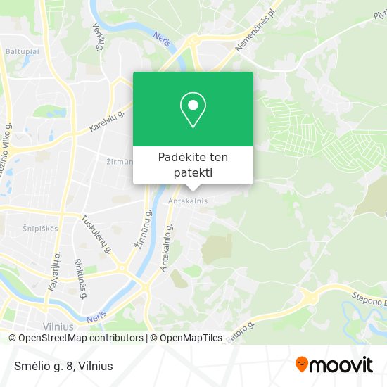 Smėlio g. 8 žemėlapis