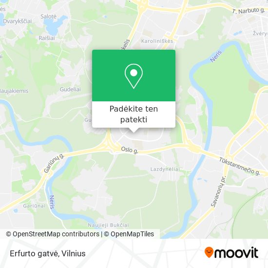 Erfurto gatvė žemėlapis
