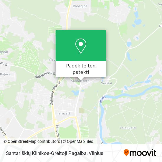 Santariškių Klinikos-Greitoji Pagalba žemėlapis