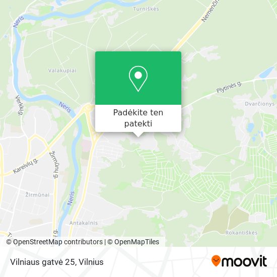 Vilniaus gatvė 25 žemėlapis