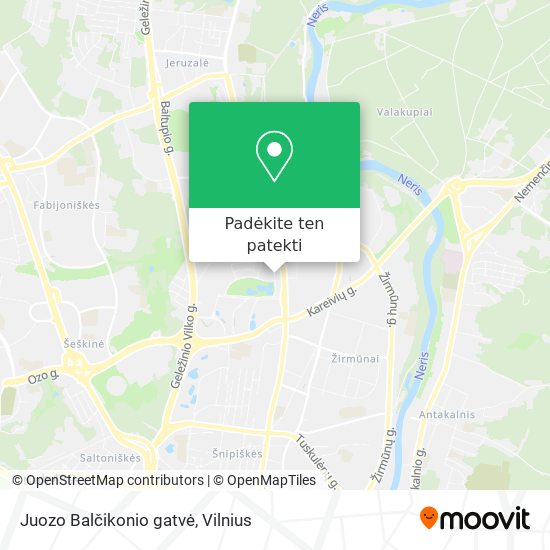 Juozo Balčikonio gatvė žemėlapis