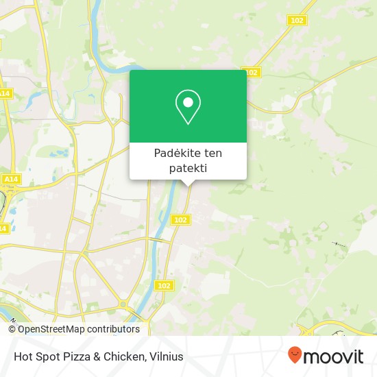 Hot Spot Pizza & Chicken žemėlapis