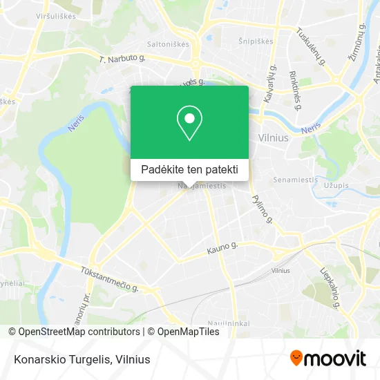 Konarskio Turgelis žemėlapis