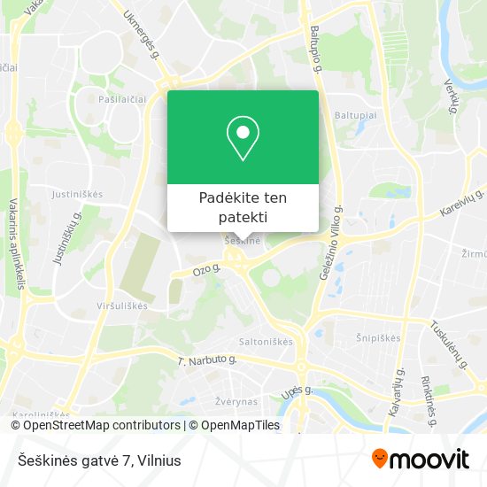 Šeškinės gatvė 7 žemėlapis