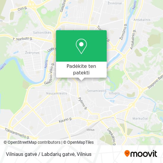 Vilniaus gatvė / Labdarių gatvė žemėlapis