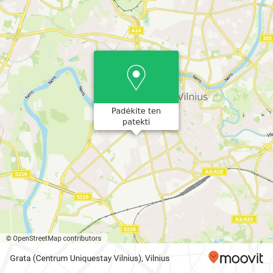 Grata (Centrum Uniquestay Vilnius) žemėlapis
