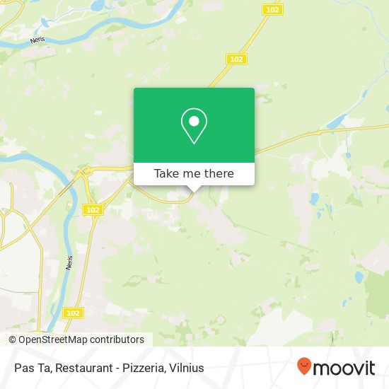 Pas Ta, Restaurant - Pizzeria žemėlapis