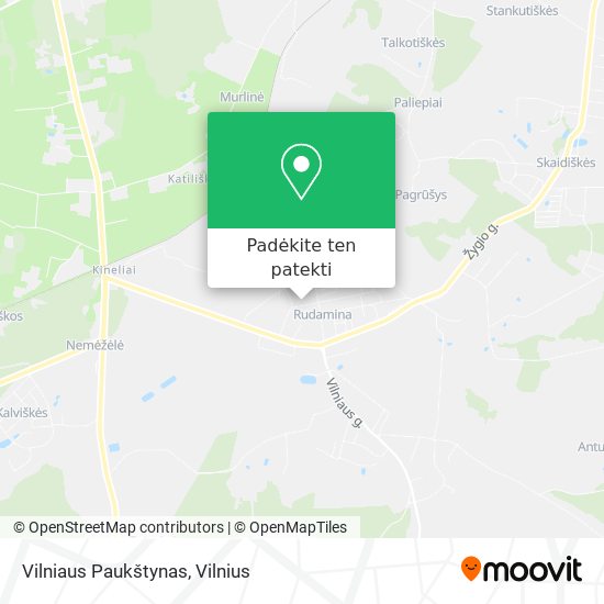 Vilniaus Paukštynas žemėlapis