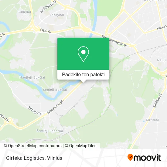 Girteka Logistics žemėlapis