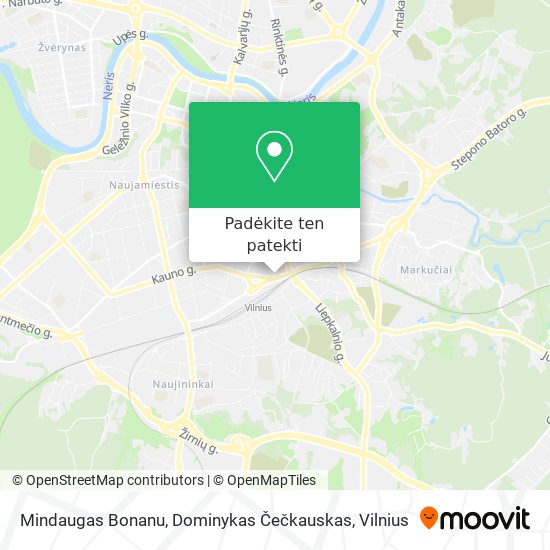 Mindaugas Bonanu,  Dominykas Čečkauskas žemėlapis