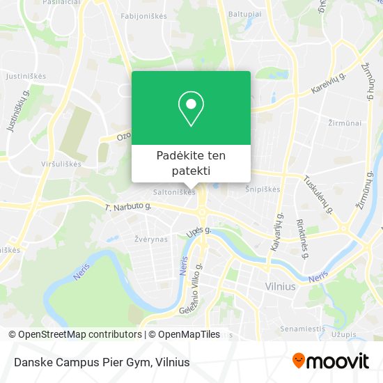 Danske Campus Pier Gym žemėlapis