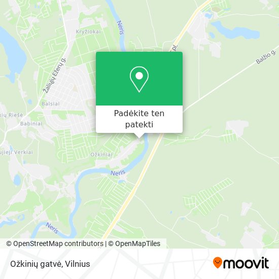 Ožkinių gatvė žemėlapis