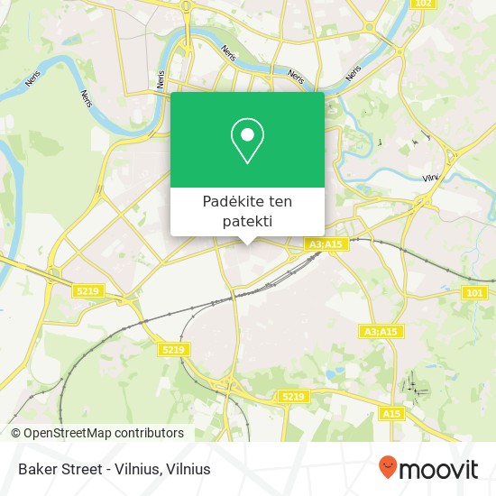 Baker Street - Vilnius žemėlapis