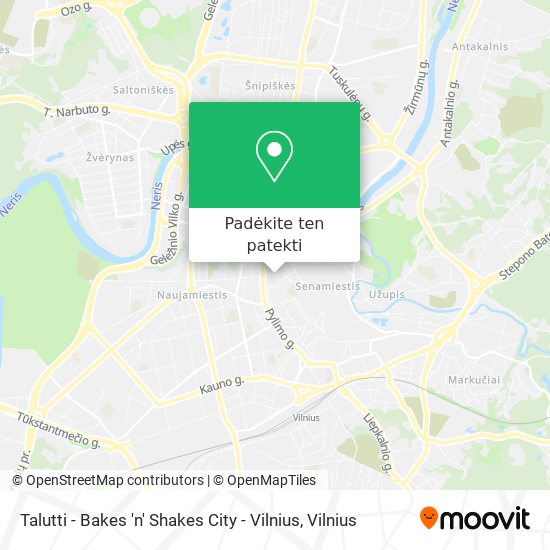 Talutti - Bakes 'n' Shakes City - Vilnius žemėlapis
