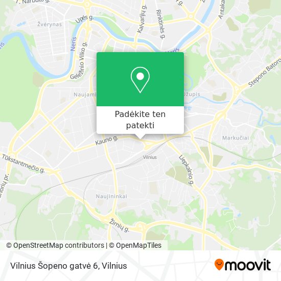 Vilnius Šopeno gatvė 6 žemėlapis