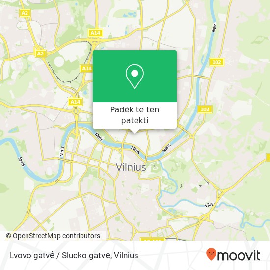 Lvovo gatvė / Slucko gatvė žemėlapis