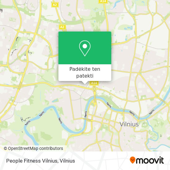 People Fitness Vilnius žemėlapis