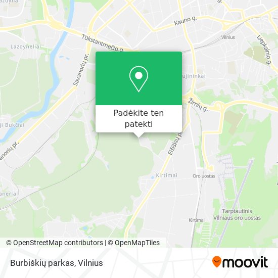 Burbiškių parkas žemėlapis