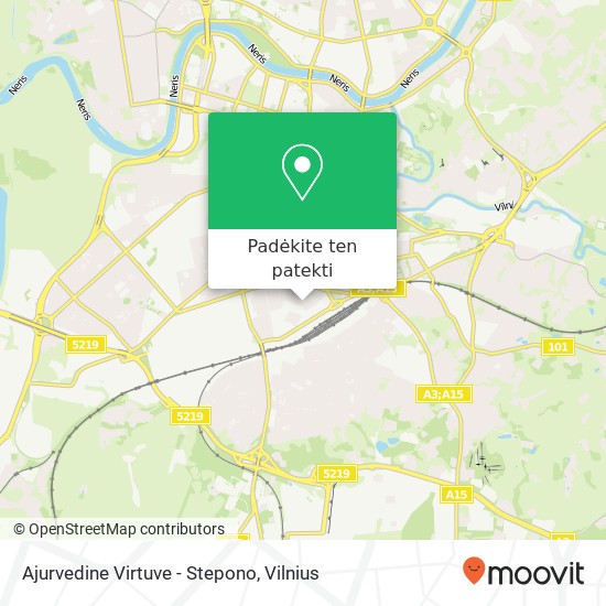 Ajurvedine Virtuve - Stepono, Šv. Stepono gatvė 01312 Vilnius žemėlapis