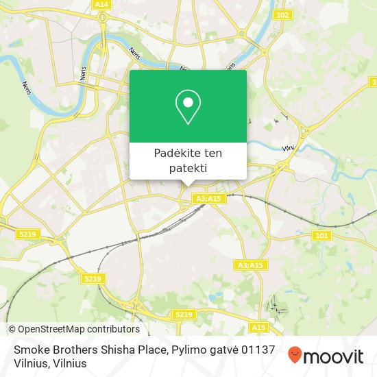 Smoke Brothers Shisha Place, Pylimo gatvė 01137 Vilnius žemėlapis