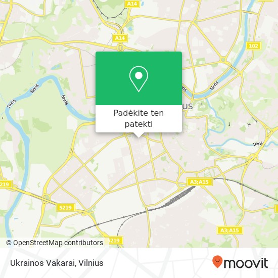 Ukrainos Vakarai, Algirdo gatvė 5 03161 Vilnius žemėlapis