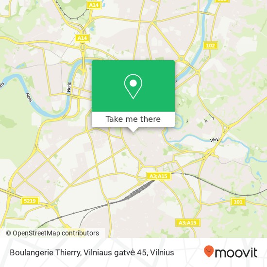 Boulangerie Thierry, Vilniaus gatvė 45 žemėlapis