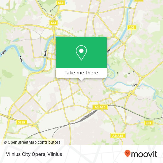 Vilnius City Opera žemėlapis