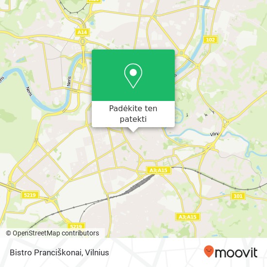 Bistro Pranciškonai, Pranciškonų gatvė 01133 Vilnius žemėlapis