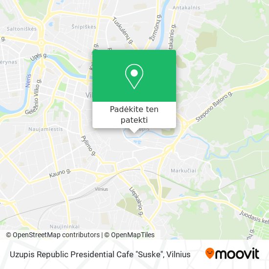 Uzupis Republic Presidential Cafe "Suske" žemėlapis