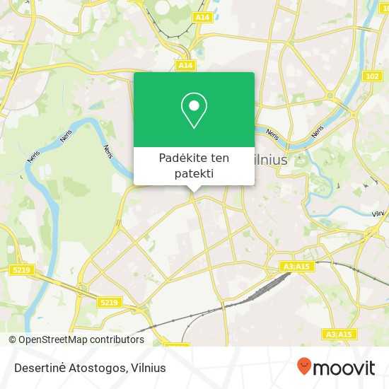Desertinė Atostogos, M. K. Čiurlionio gatvė 03104 Vilnius žemėlapis