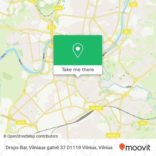 Drops Bar, Vilniaus gatvė 37 01119 Vilnius žemėlapis