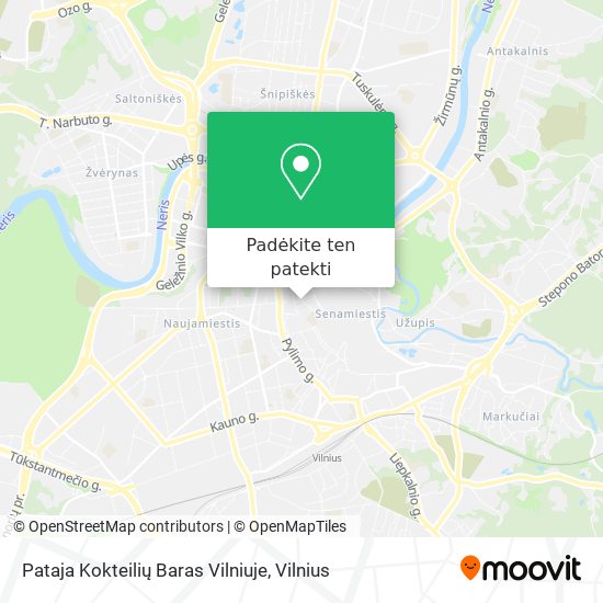 Pataja Kokteilių Baras Vilniuje žemėlapis