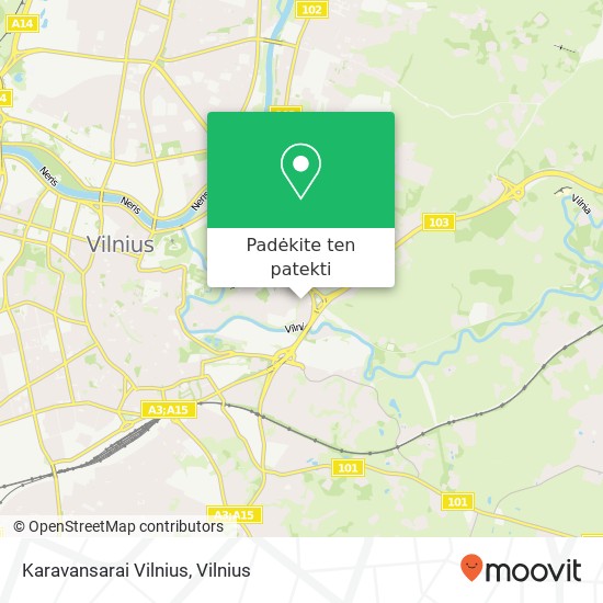 Karavansarai Vilnius, Polocko gatvė 53a 01205 Vilnius žemėlapis