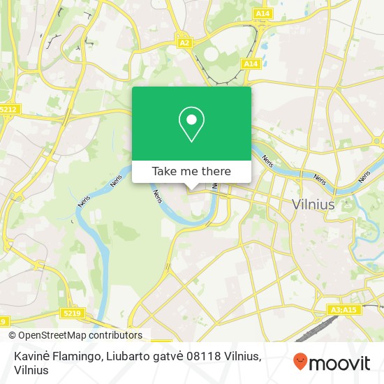 Kavinė Flamingo, Liubarto gatvė 08118 Vilnius žemėlapis