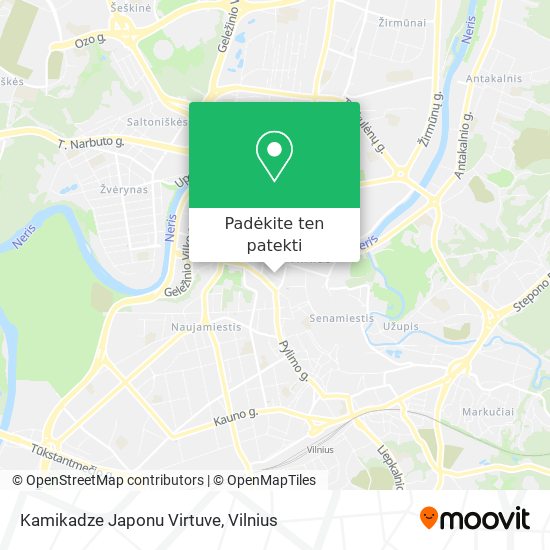Kamikadze Japonu Virtuve žemėlapis
