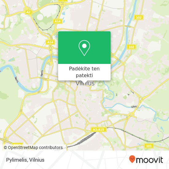 Pylimelis, Gedimino prospektas 7 01103 Vilnius žemėlapis