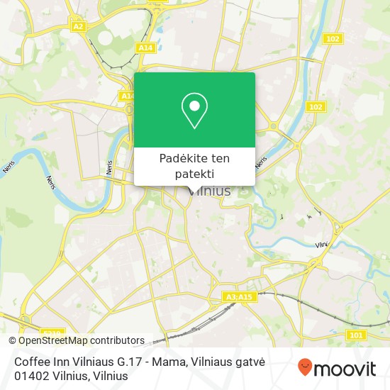 Coffee Inn Vilniaus G.17 - Mama, Vilniaus gatvė 01402 Vilnius žemėlapis