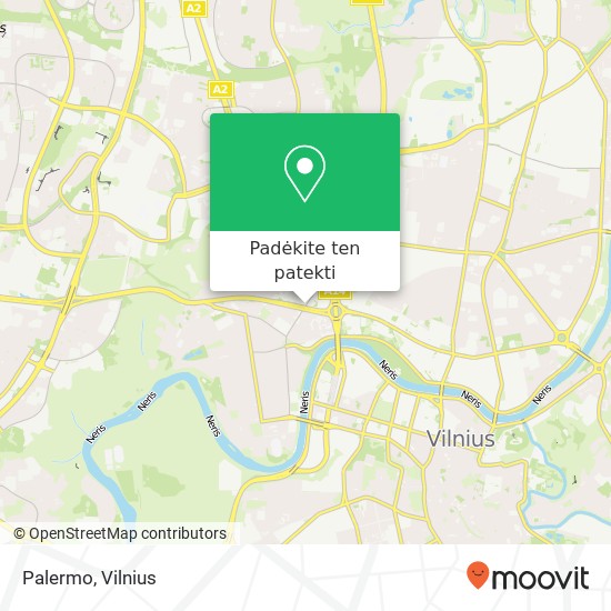 Palermo, Saltoniškių gatvė 9 08105 Vilnius žemėlapis