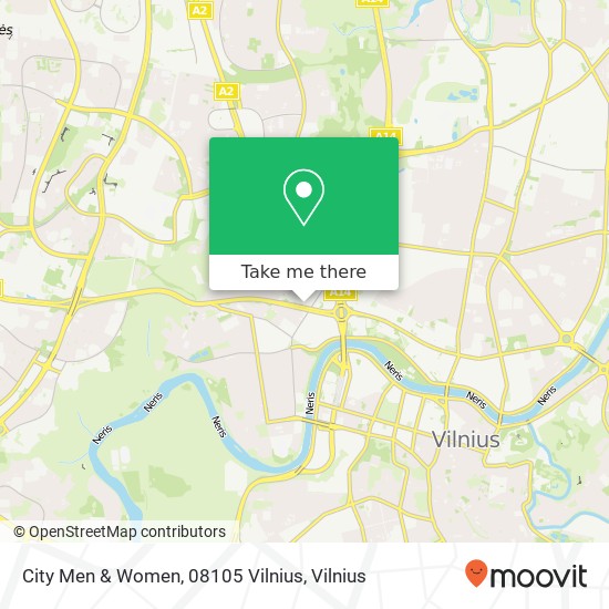 City Men & Women, 08105 Vilnius žemėlapis
