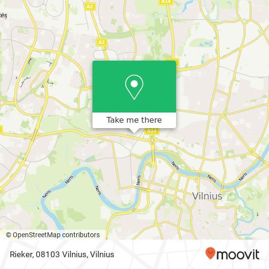 Rieker, 08103 Vilnius žemėlapis