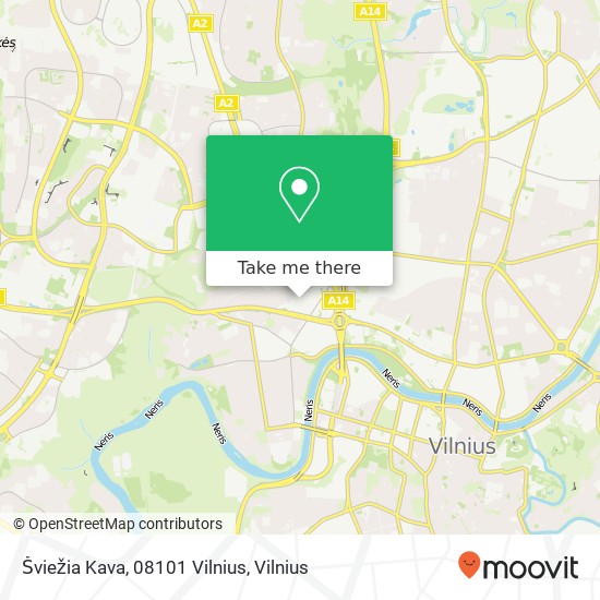 Šviežia Kava, 08101 Vilnius žemėlapis